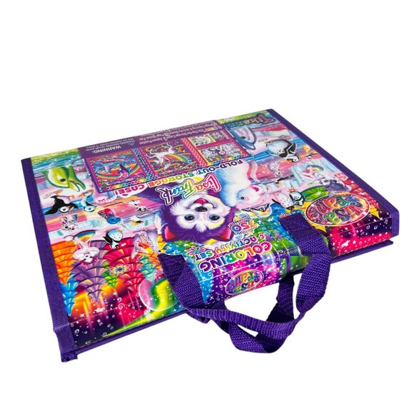 Lisa Frank Coloring & Activity Set w Fold Out Storage Case Puzzles 750 Stickers - Picture 8 of 10